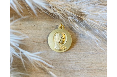 Médaille vierge or 9 carats